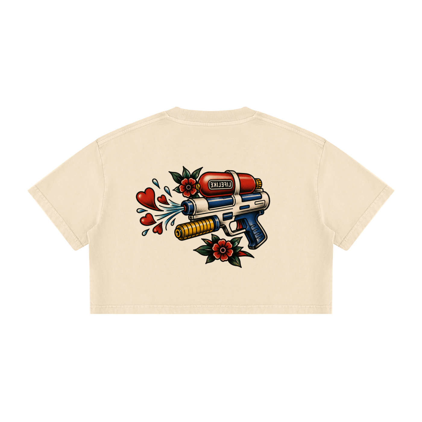 Women's Mineral Wash Cotton Crop T-Shirt