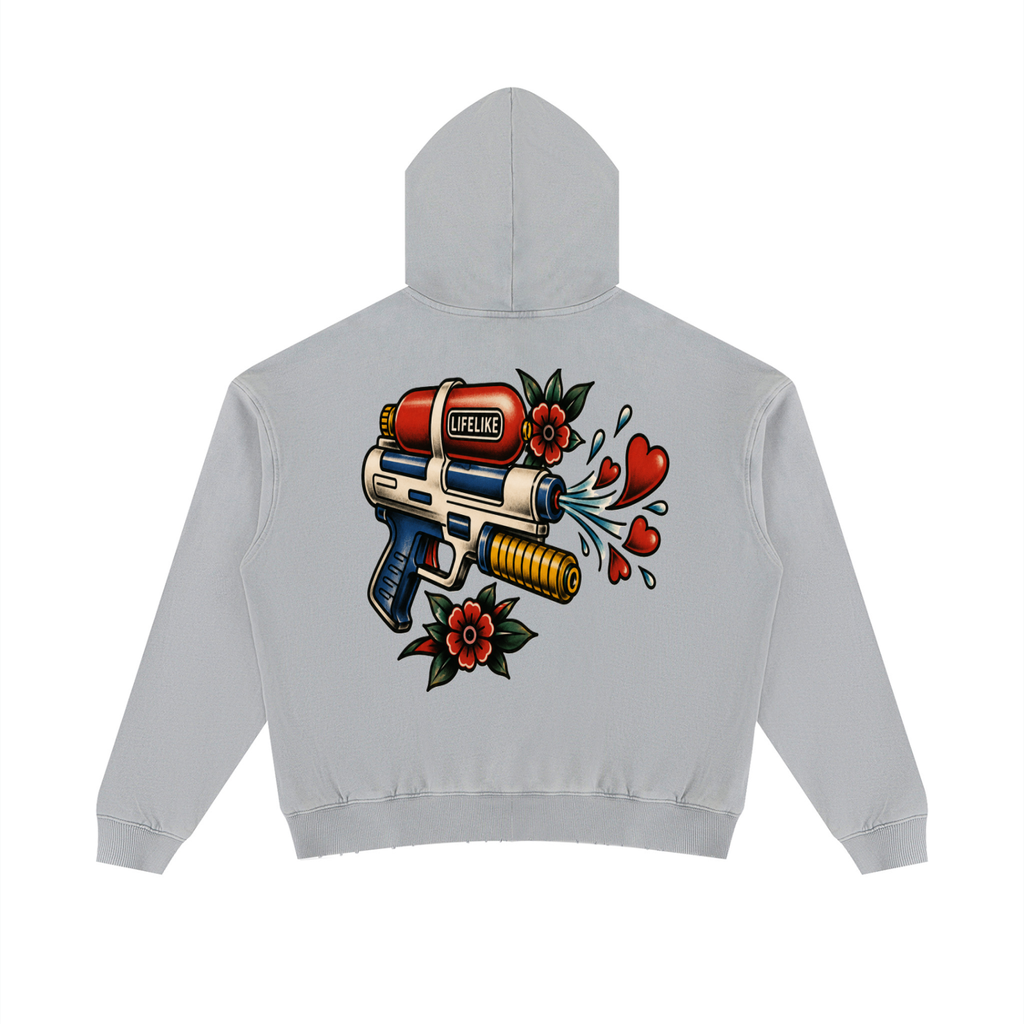 Unisex Mineral Wash Distressed Hoodie