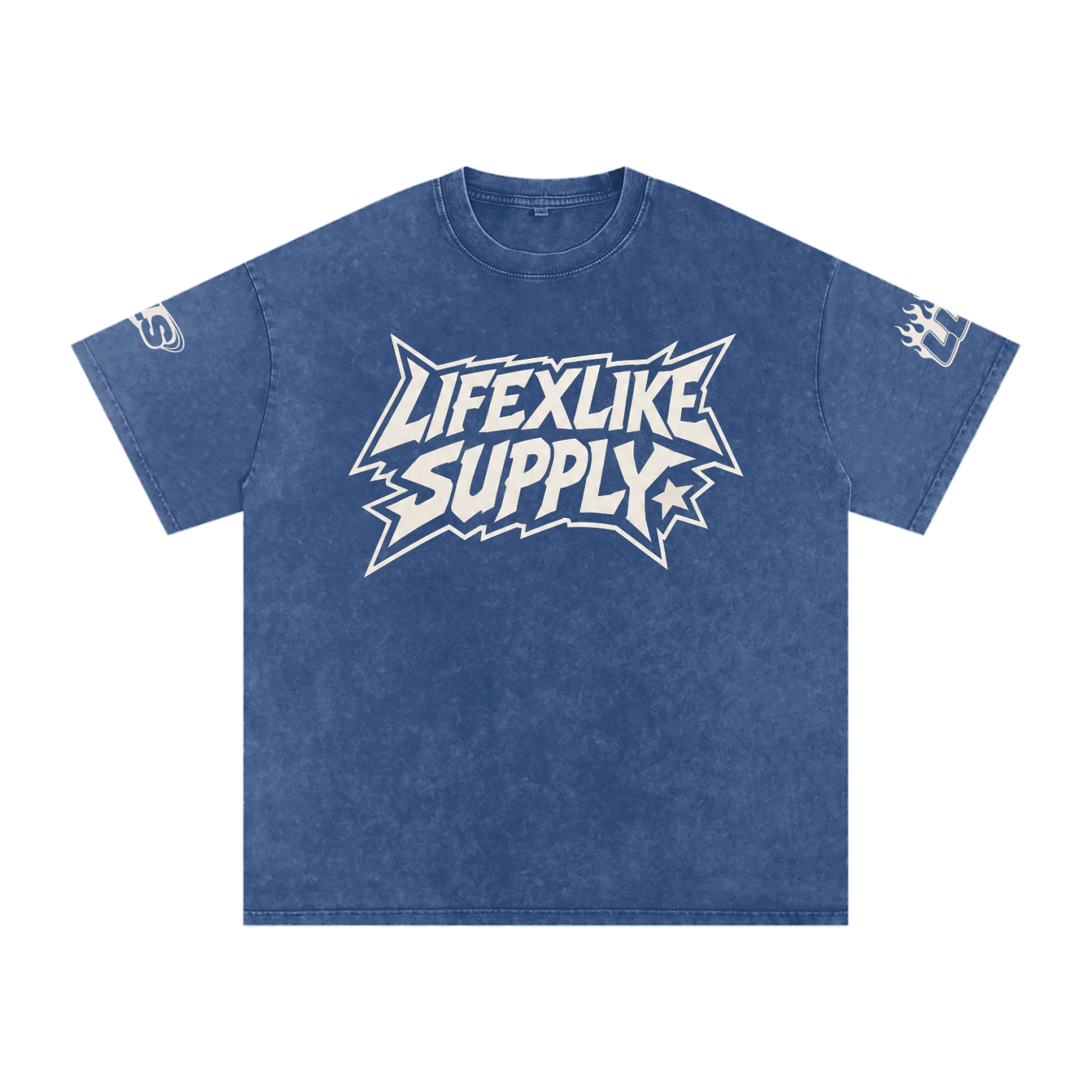 Snow Washed Oversized Cotton T-Shirt