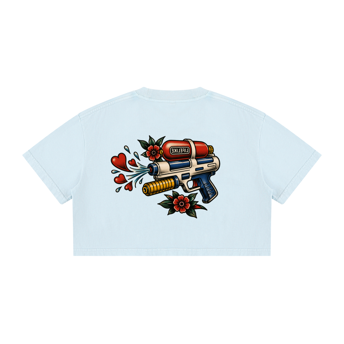 Women's Mineral Wash Cotton Crop T-Shirt