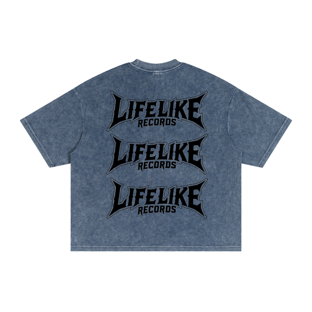 Textured Waffle Washed Boxy T-Shirt