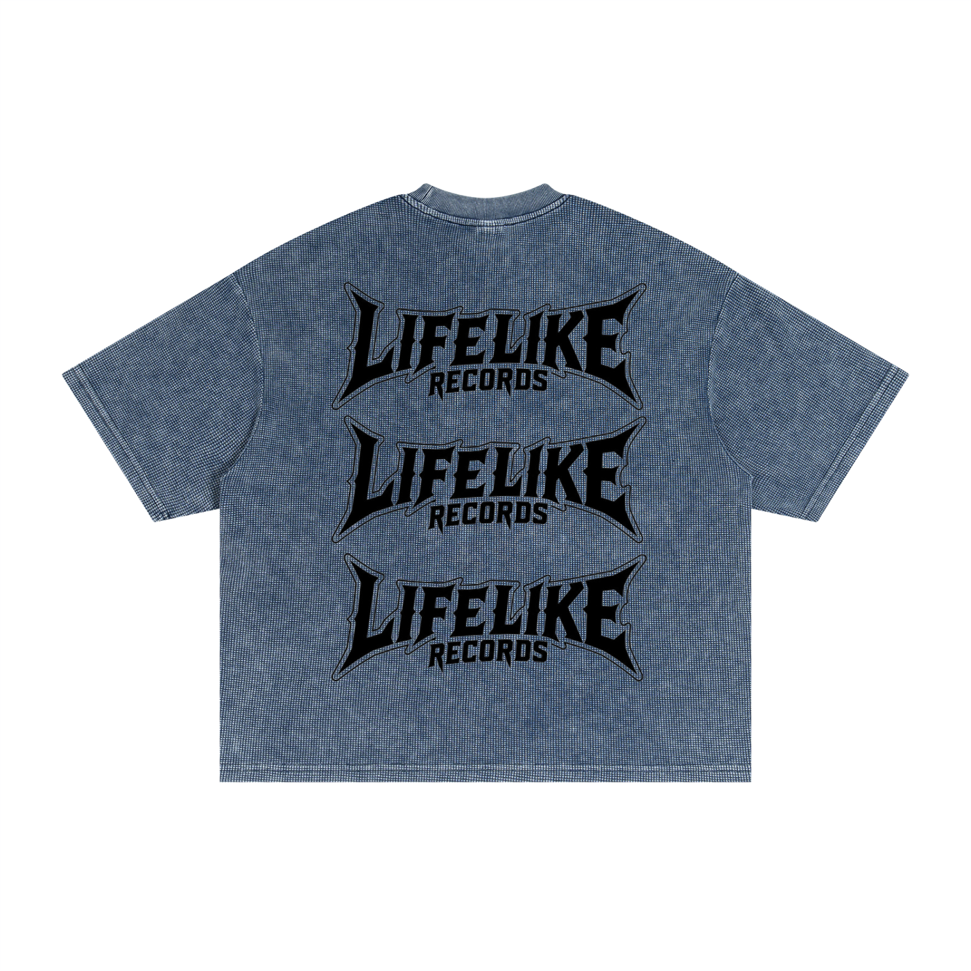 Textured Waffle Washed Boxy T-Shirt