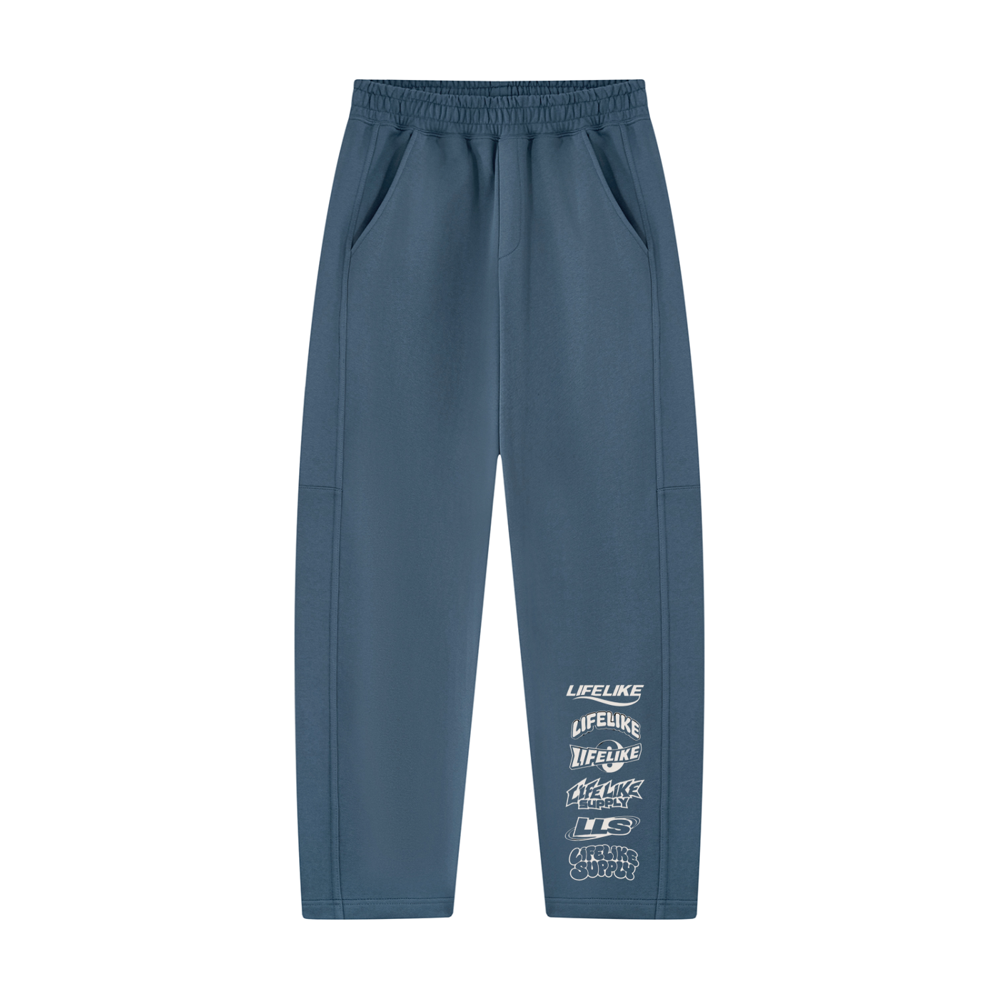 Unisex Tapered Straight Hem Sweatpants