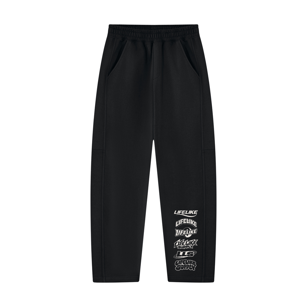 Unisex Tapered Straight Hem Sweatpants