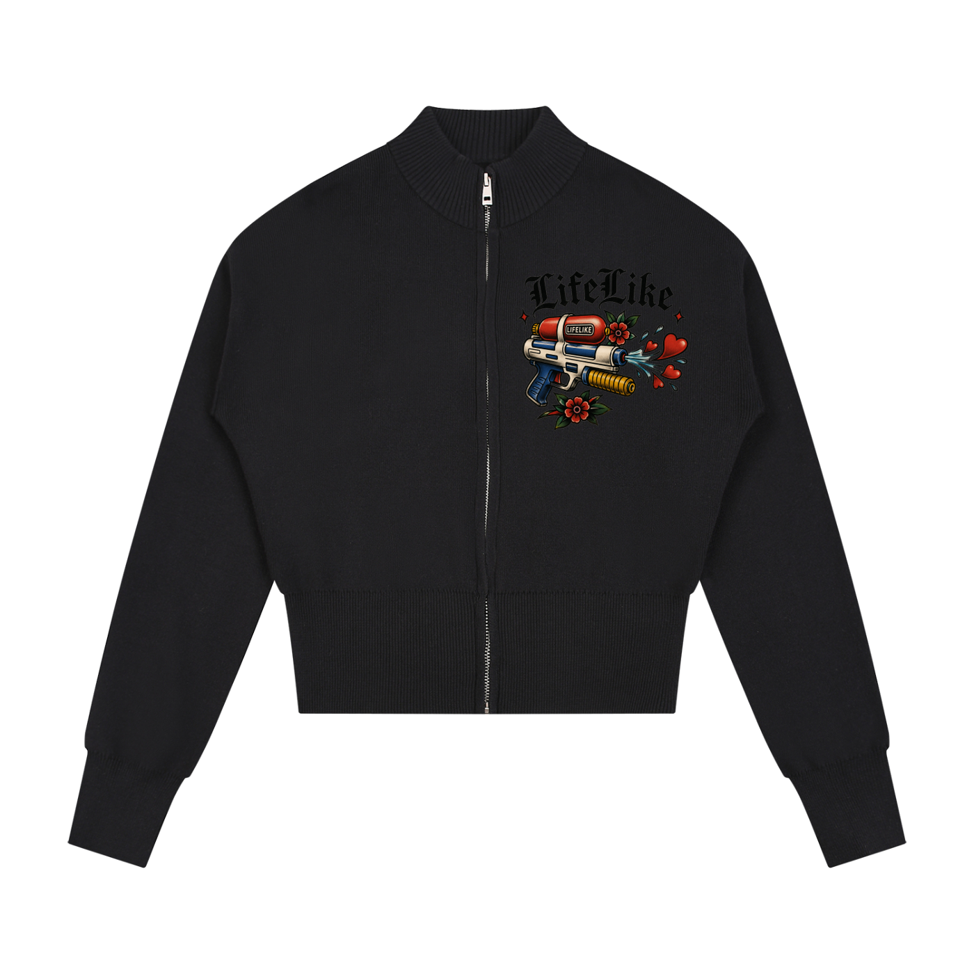 Women’s Mock Neck Zip Up Cardigan
