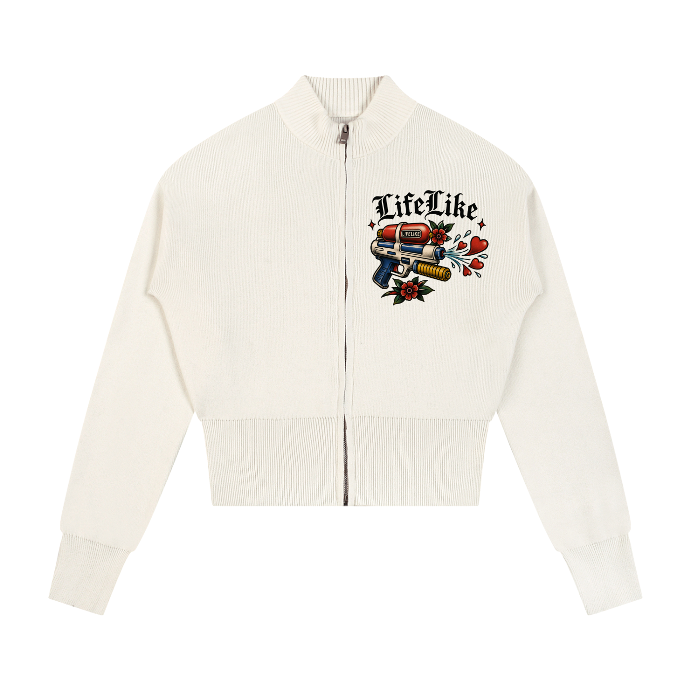 Women’s Mock Neck Zip Up Cardigan