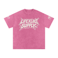 Snow Washed Oversized Cotton T-Shirt