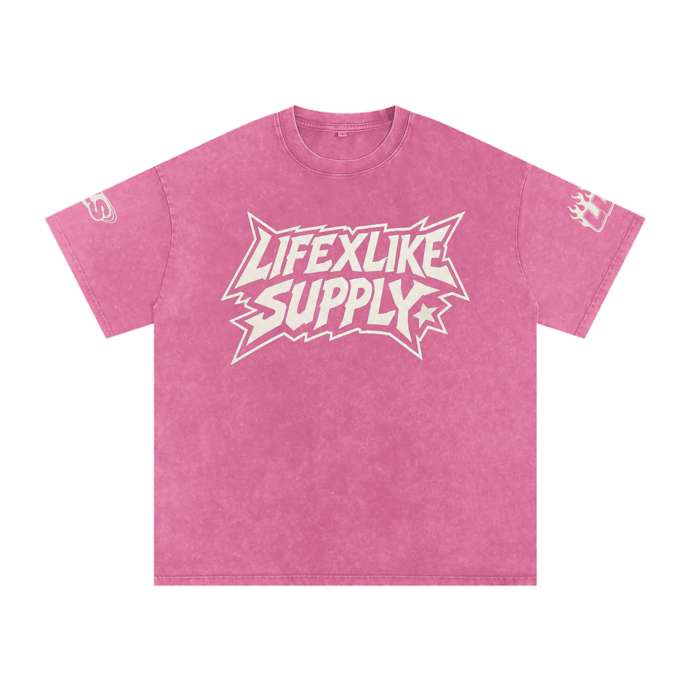 Snow Washed Oversized Cotton T-Shirt
