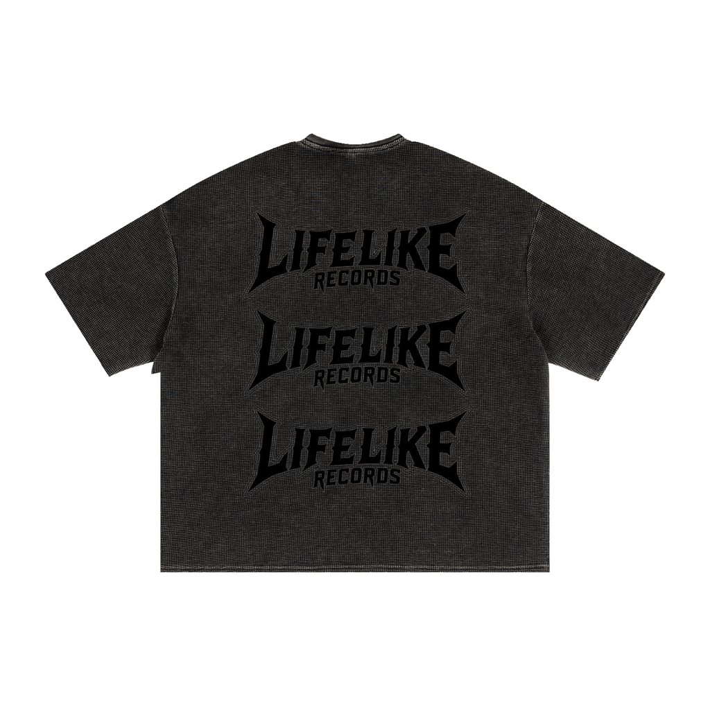 Textured Waffle Washed Boxy T-Shirt