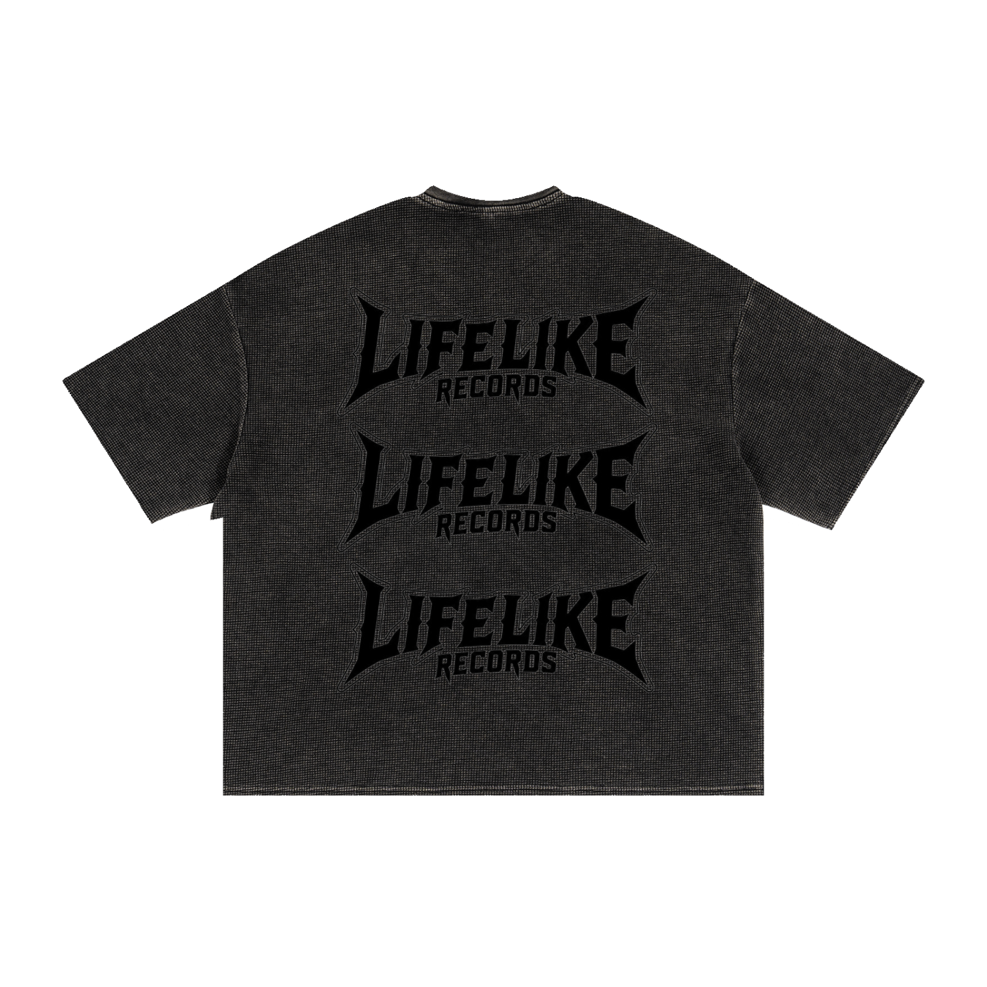 Textured Waffle Washed Boxy T-Shirt
