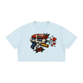 Women's Mineral Wash Cotton Crop T-Shirt
