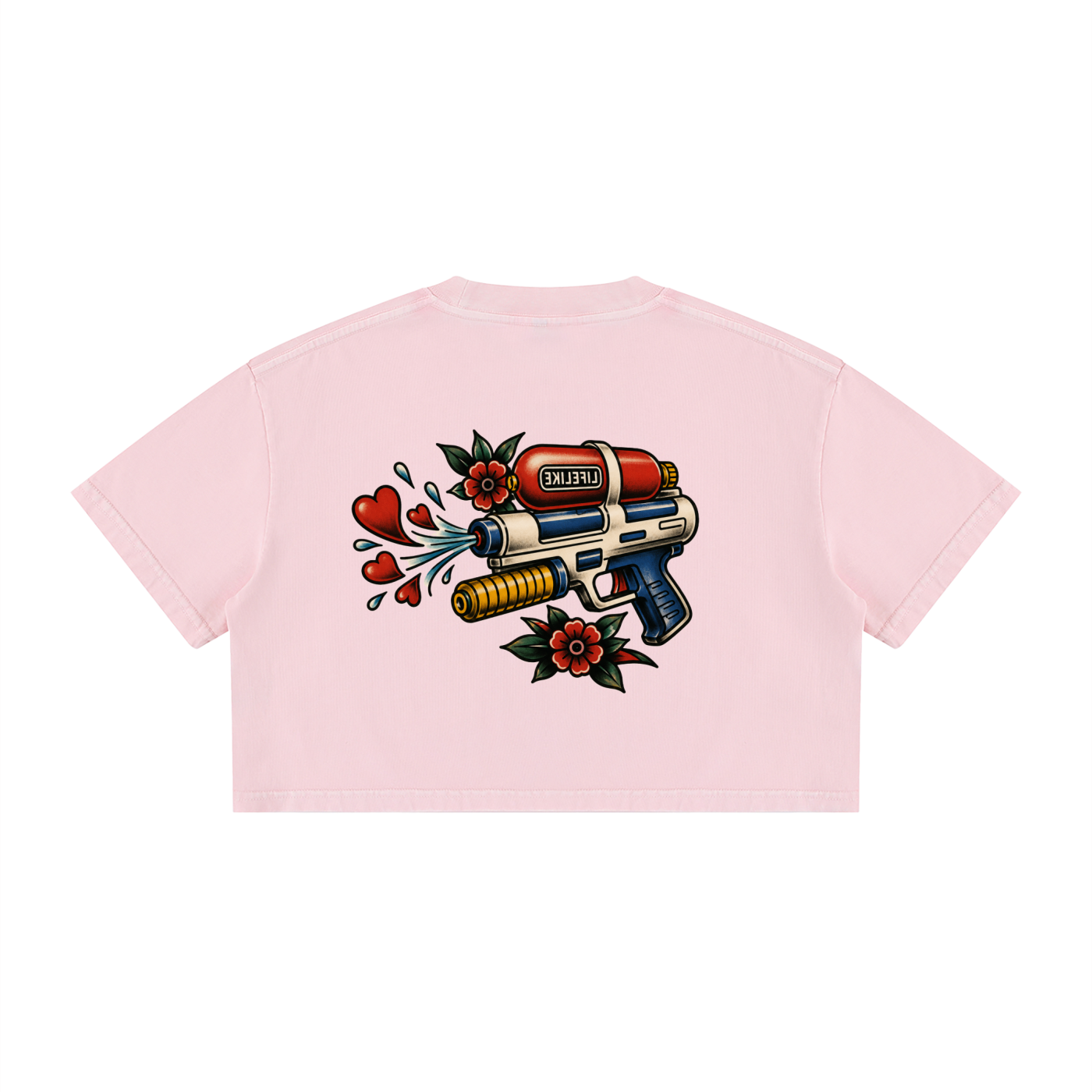 Women's Mineral Wash Cotton Crop T-Shirt