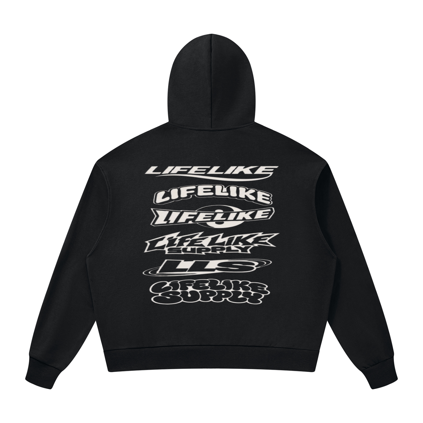 Drop Shoulder Full Zip Hoodie