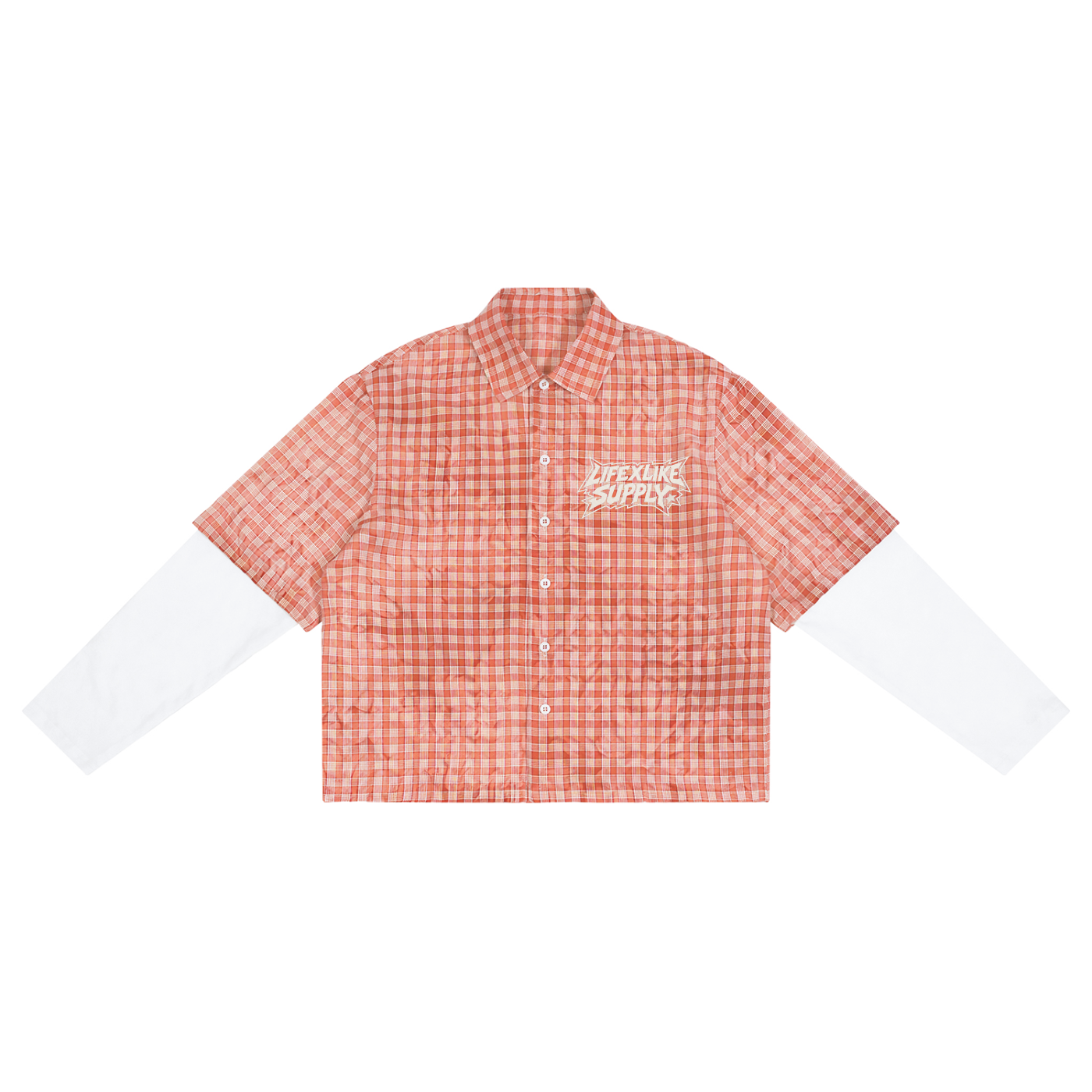 Unisex Vintage Wash Plaid Short Sleeve Shirt