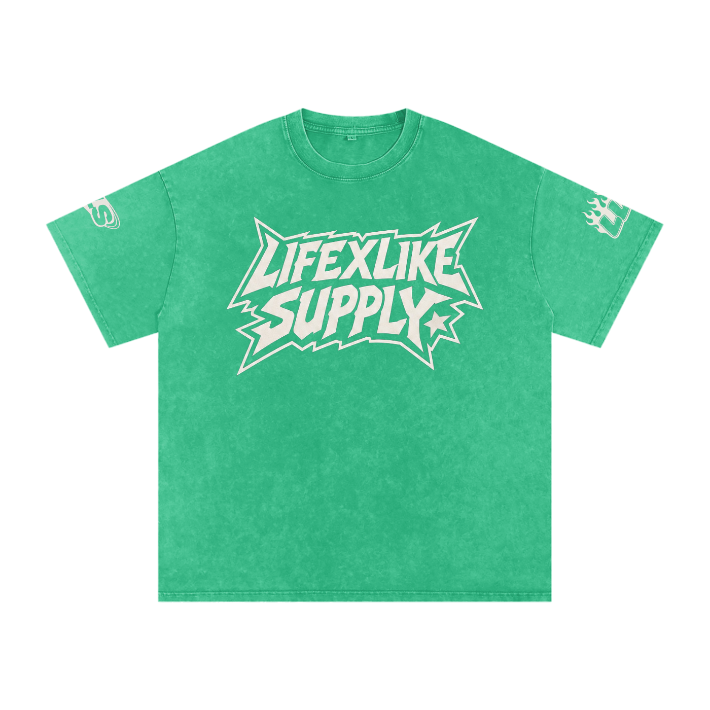 Snow Washed Oversized Cotton T-Shirt