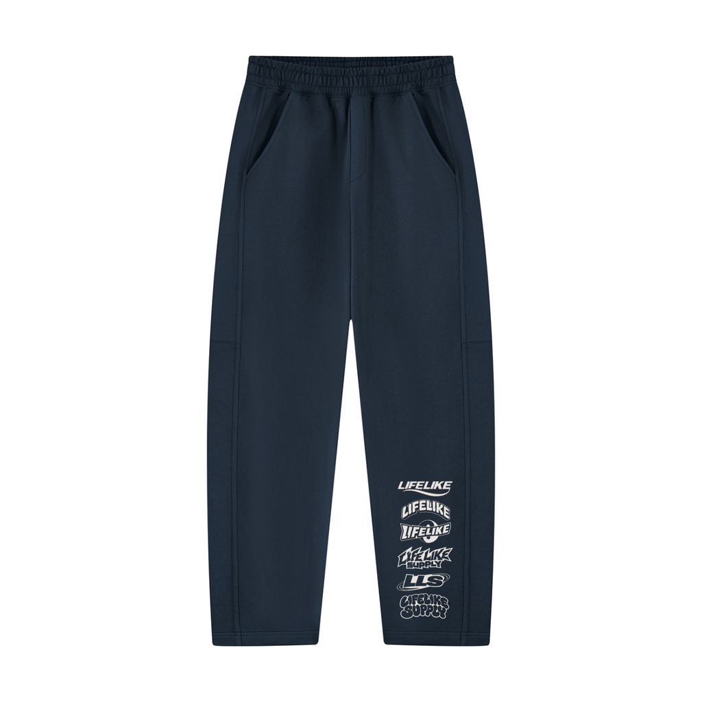 Unisex Tapered Straight Hem Sweatpants