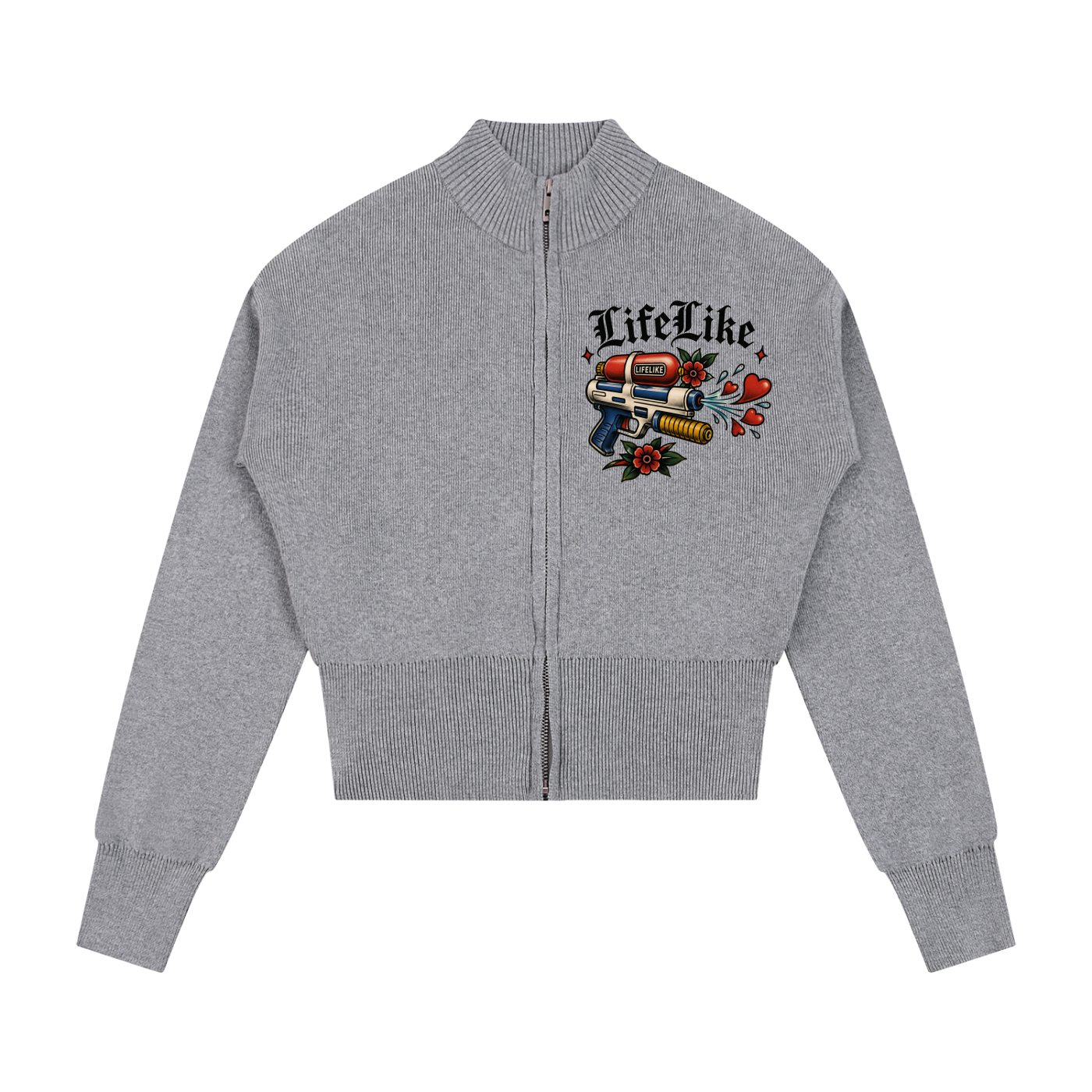 Women’s Mock Neck Zip Up Cardigan