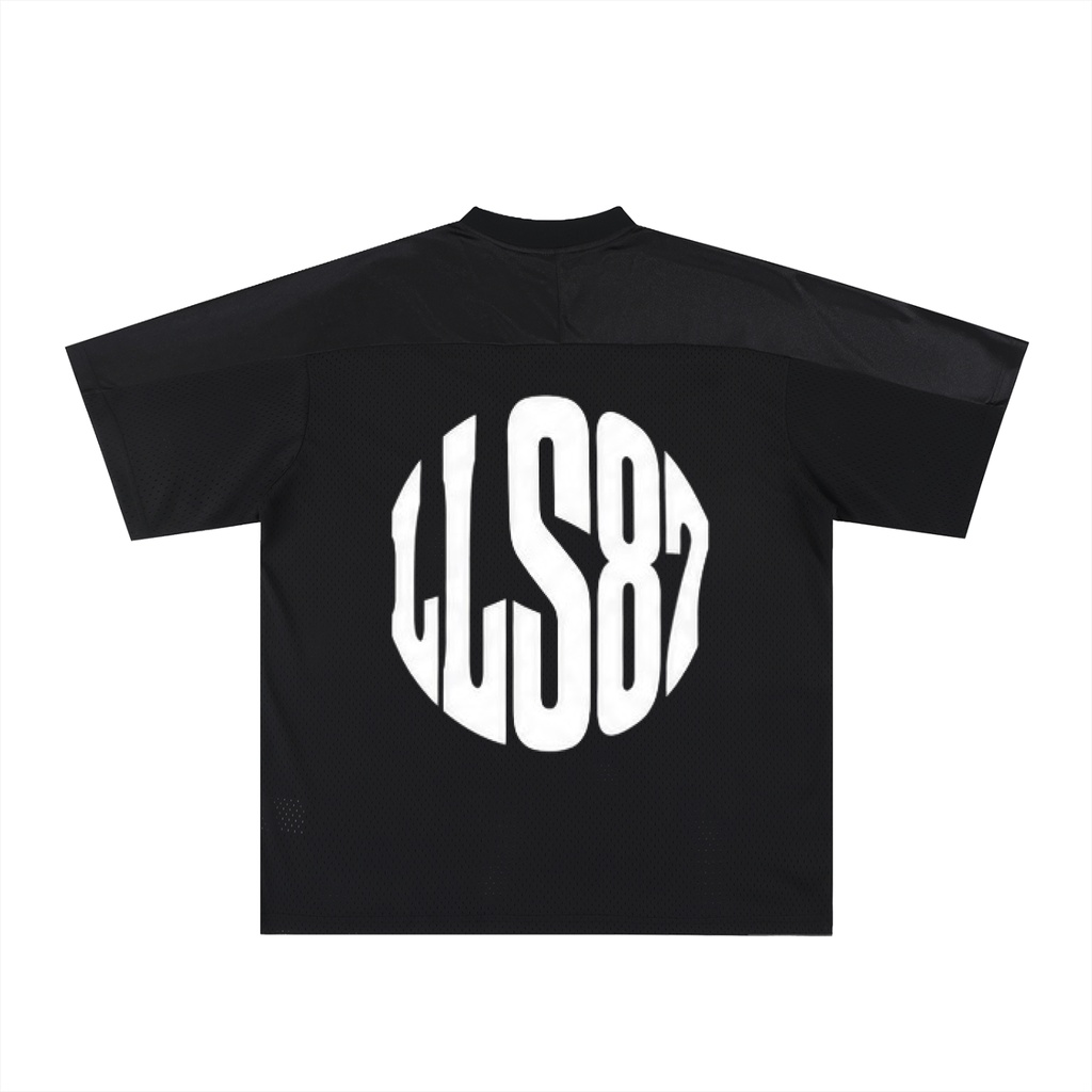 Oversized Mesh V-Neck Soccer Jersey