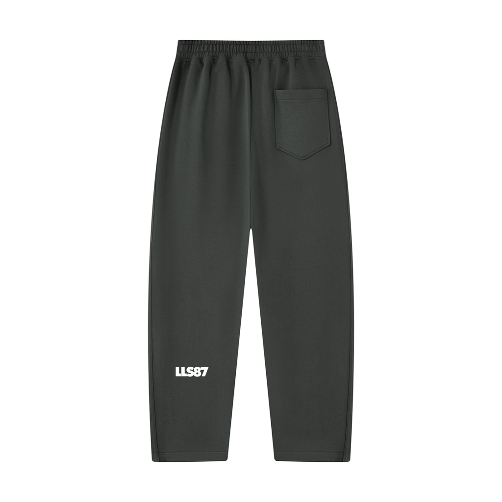 Unisex Tapered Straight Hem Sweatpants