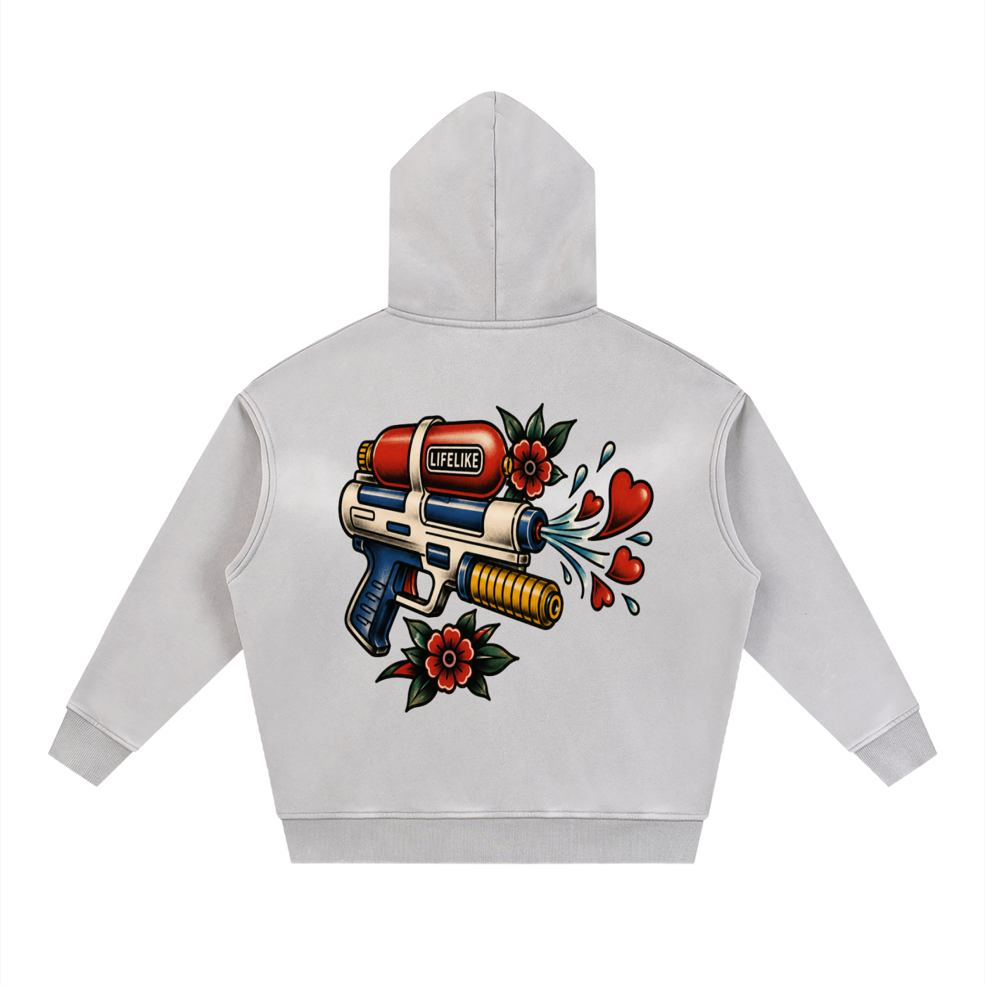 Sunfade Two-way Zipper Boxy Fleece Hoodie