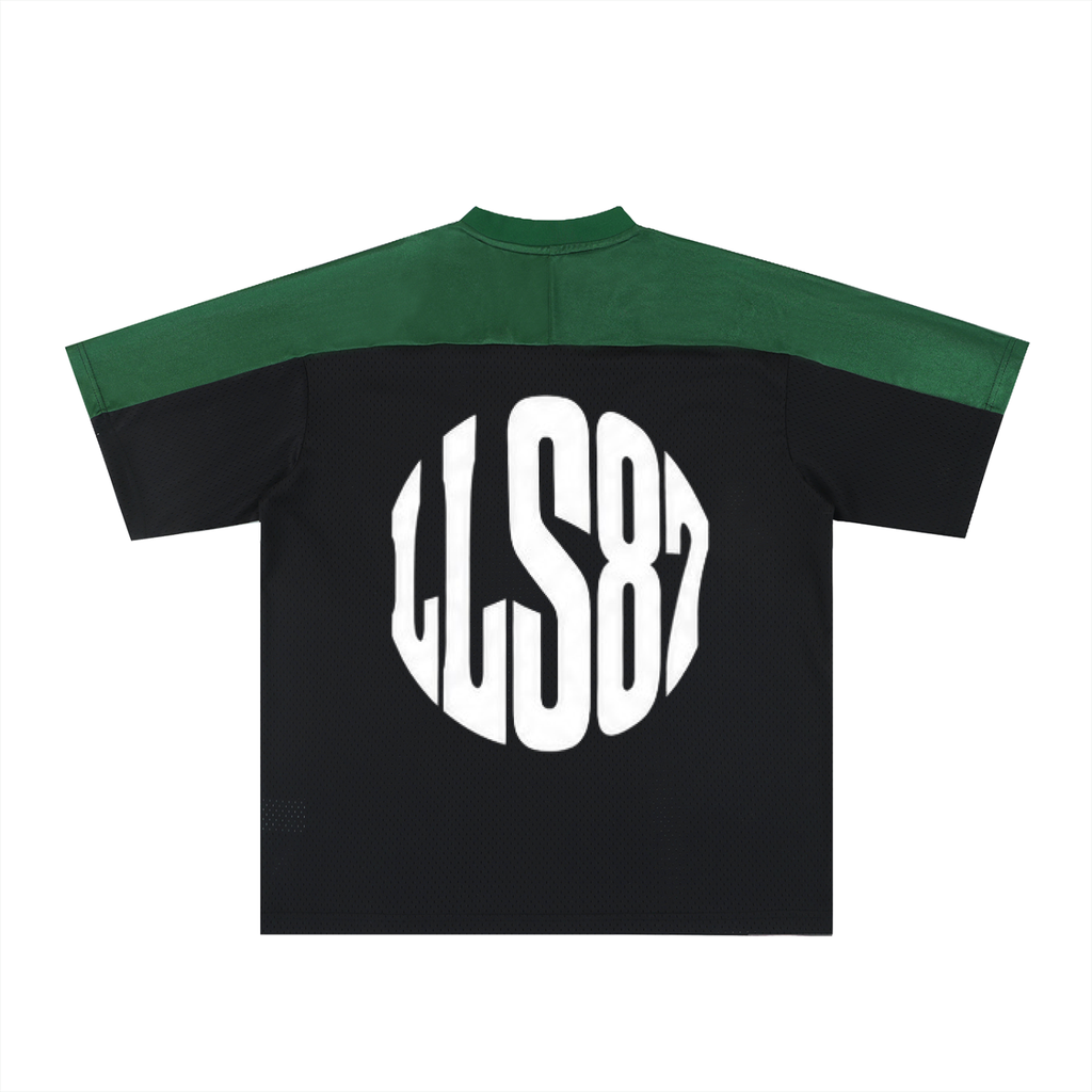 Oversized Mesh V-Neck Soccer Jersey